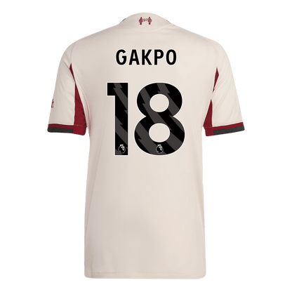 Authentic GAKPO #18 Liverpool Away Soccer Jersey 2025/26