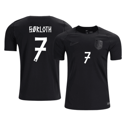 SØRLOTH #7 Norway Away Soccer Jersey World Cup 2026 Black