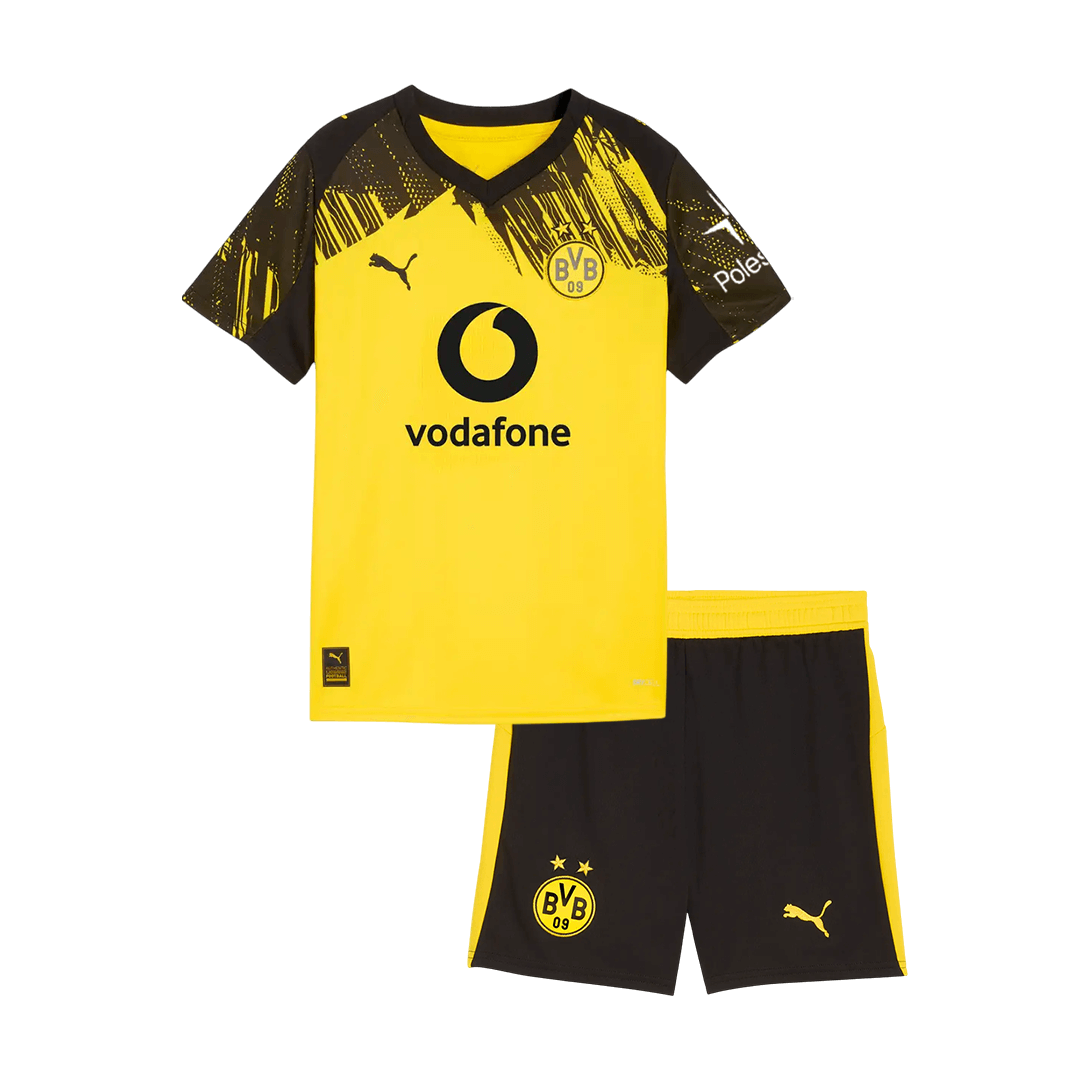 Kid's Borussia Dortmund Home Soccer Jersey Kit(Jersey+Shorts) 2025/26