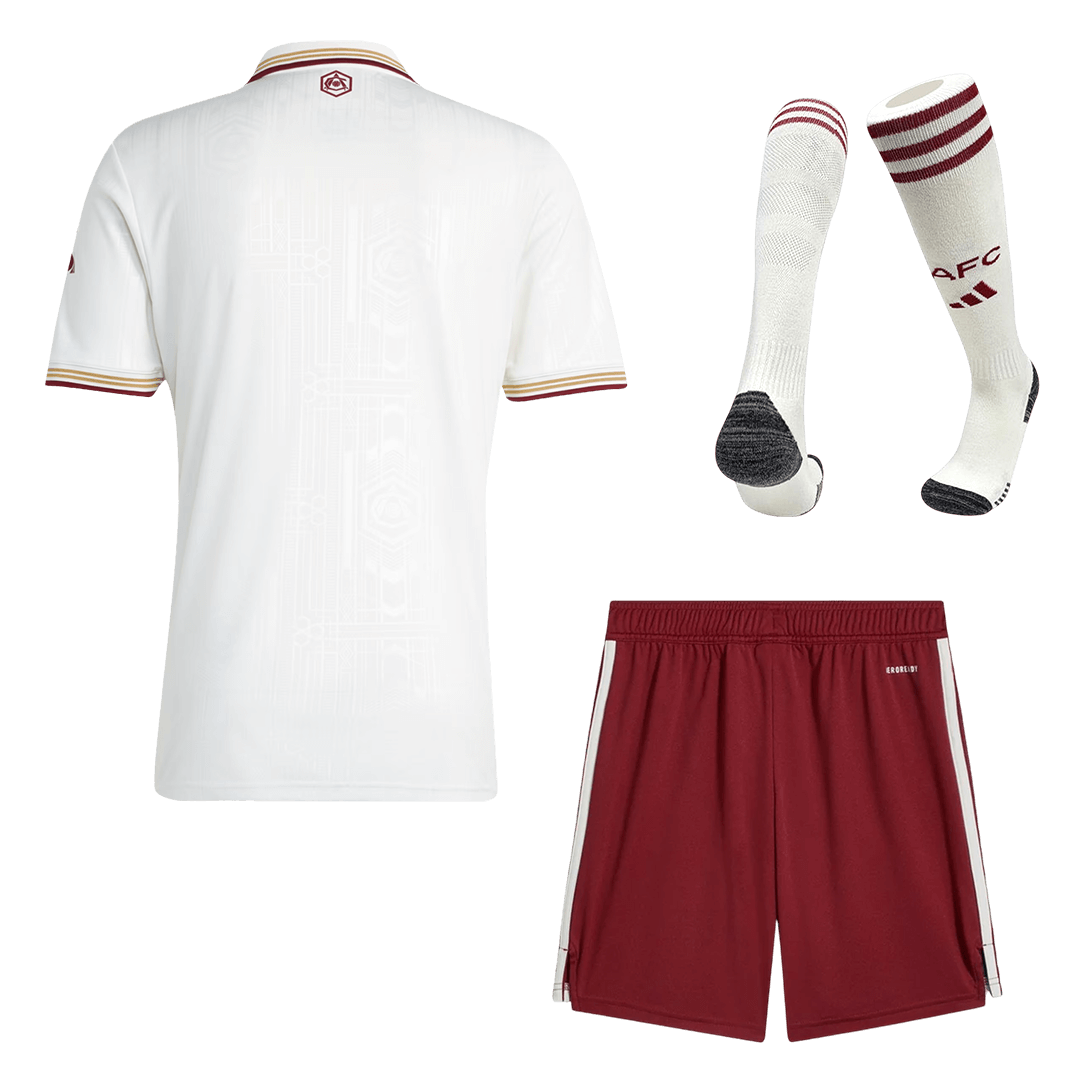 Arsenal Third Soccer Jersey Kit(Jersey+Shorts+Socks) 25/26 White