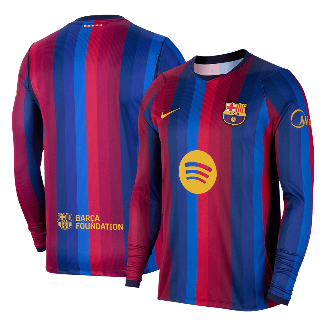 Barcelona Home Long Sleeve Soccer Jersey 2026/27 Red&Blue