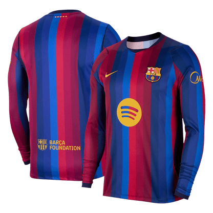 Barcelona Home Long Sleeve Soccer Jersey 2026/27 Red&Blue