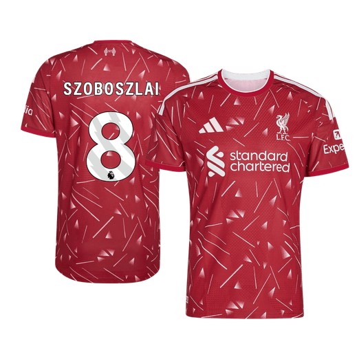 Authentic SZOBOSZLAI #8 Liverpool Home Soccer Jersey 2026/27