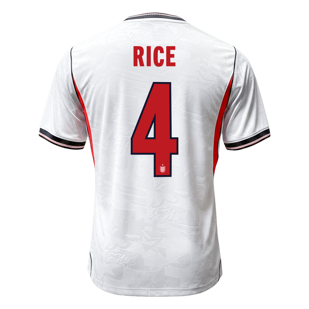 Authentic RICE #4 England Home Soccer Jersey 2026