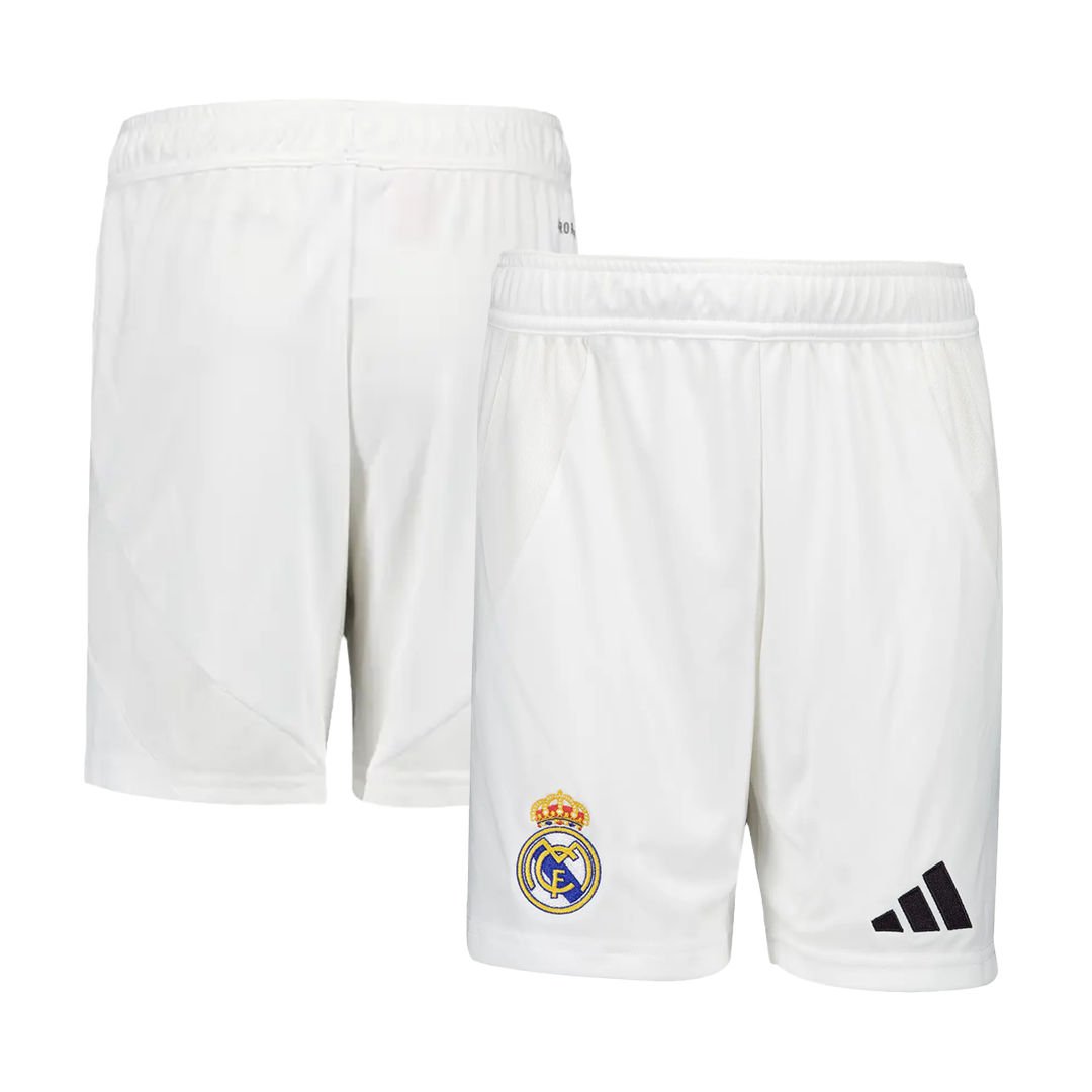 Real Madrid Home Soccer Shorts 2024/25 White