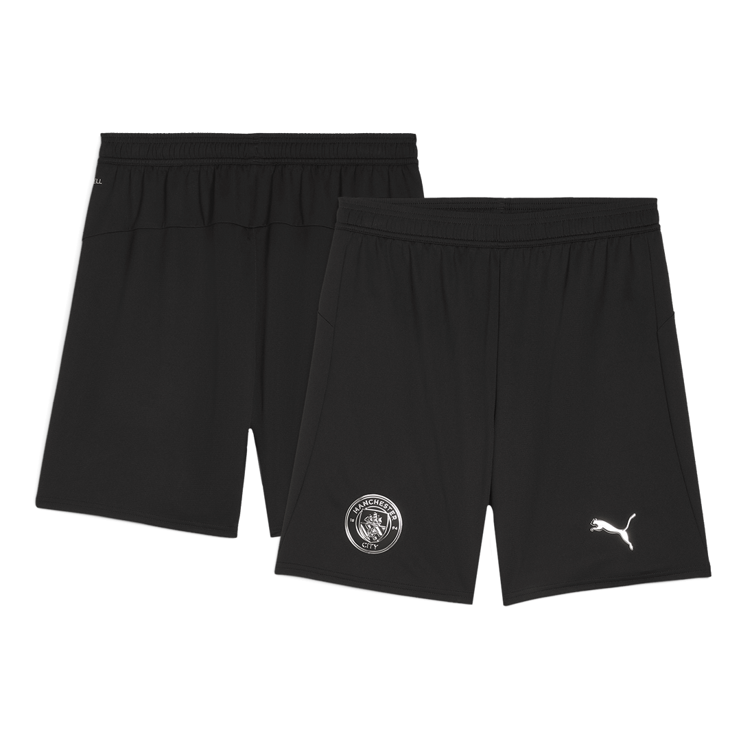 Manchester City Away Soccer Jersey Kit(Jersey+Shorts) 2025/26 Black
