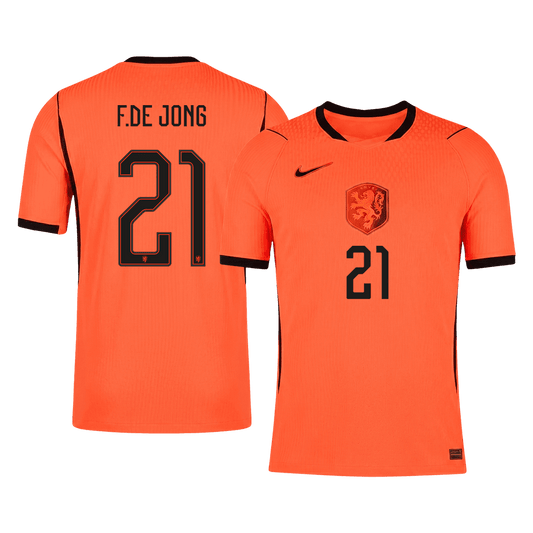 Authentic F.DE JONG #21 Netherlands Home Football Shirt 2026