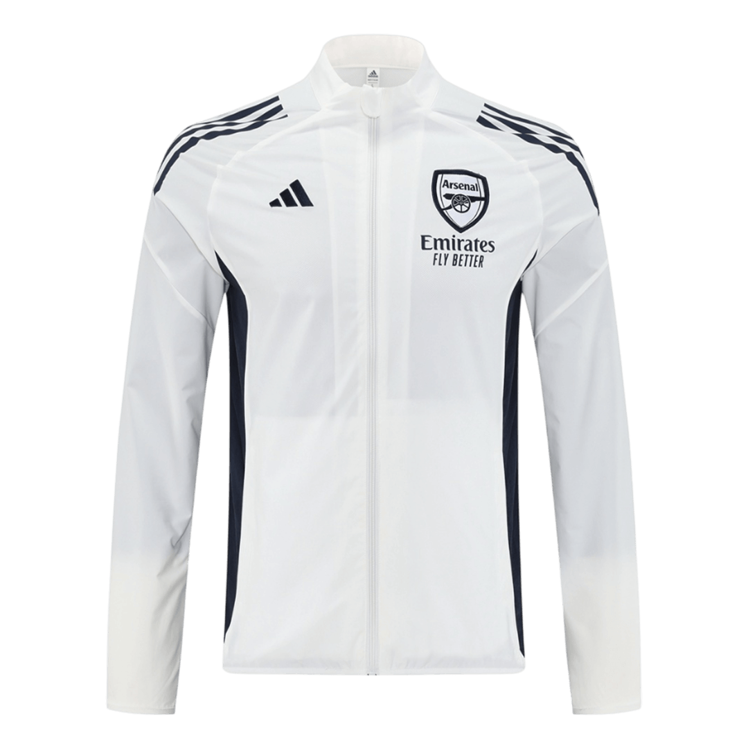 25/26 Arsenal Windbreaker Jacket White