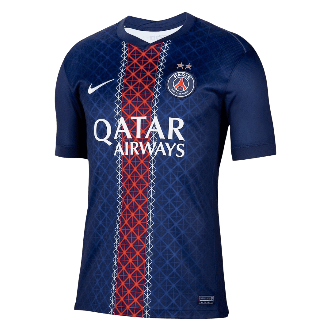 2025/26 PSG Home Soccer Jersey Champions of Europe 2026 Print Navy
