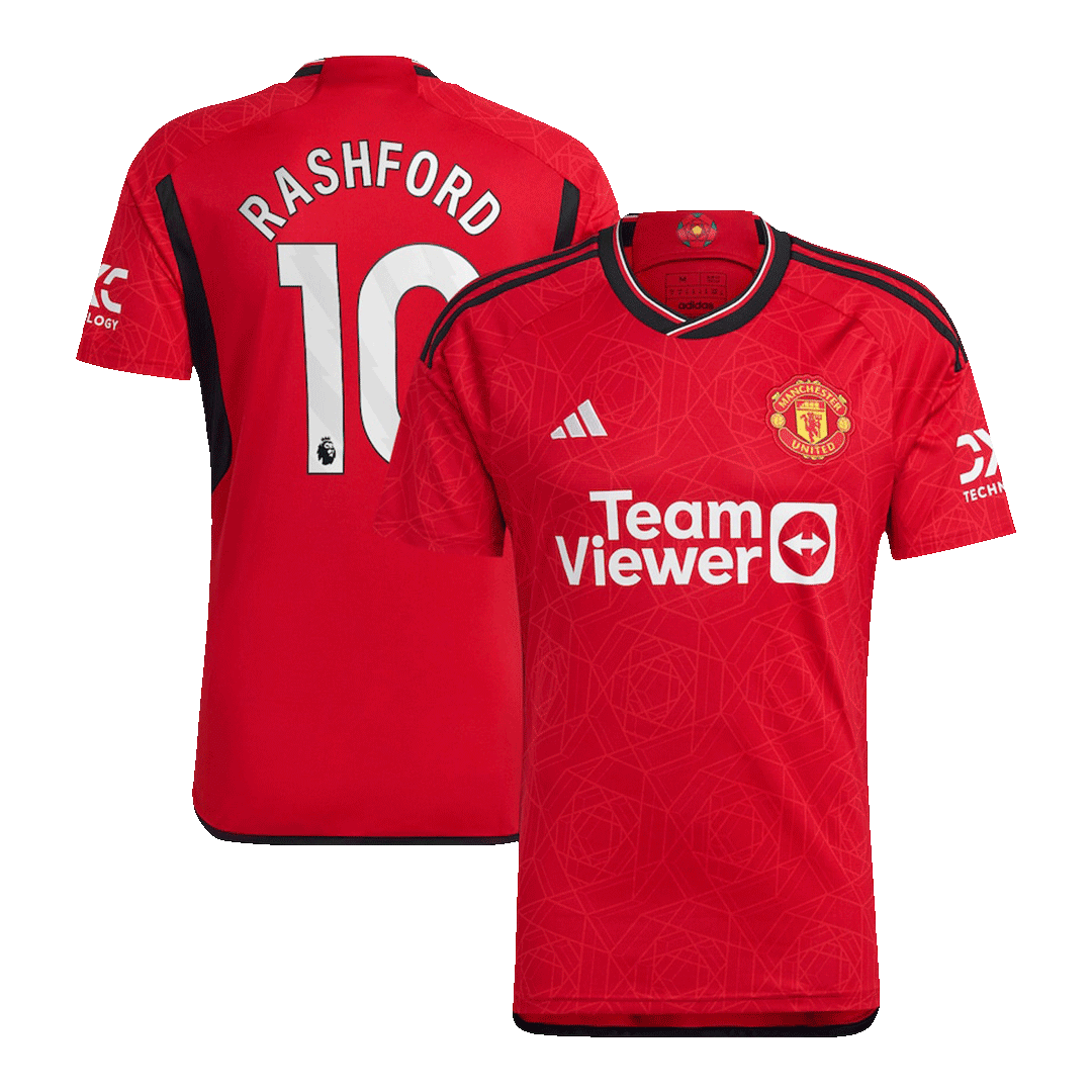 RASHFORD #10 Manchester United Home Soccer Jersey 2023/24 Red
