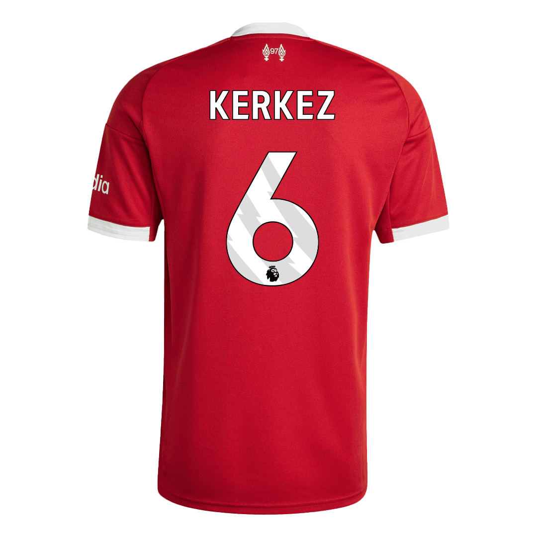 KERKEZ #6 Liverpool Home Soccer Jersey 2025/26 Red