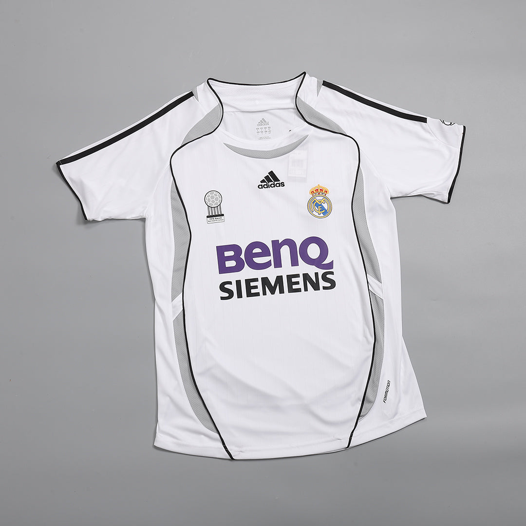 Retro 2006/07 Real Madrid Home Soccer Jersey White