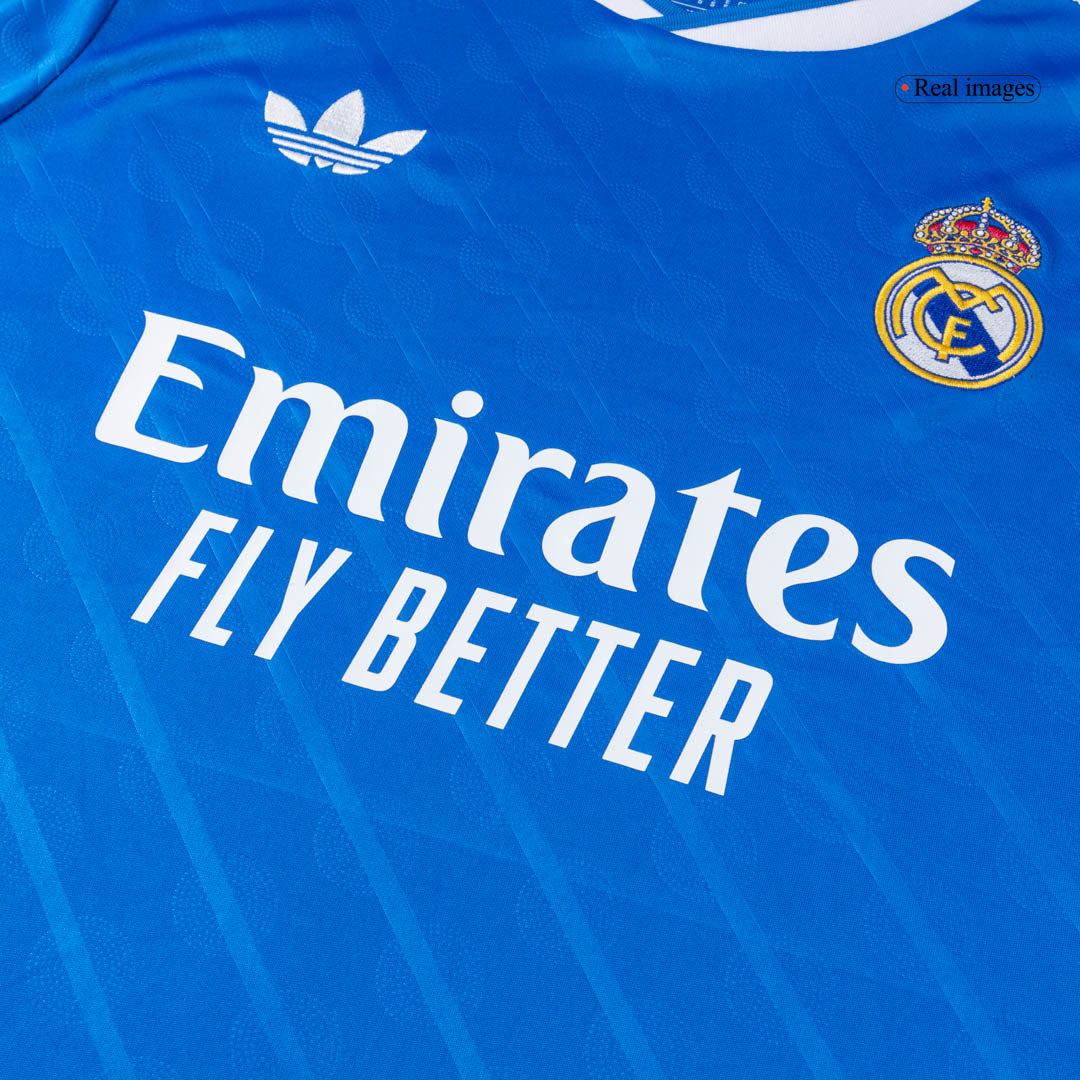 Real Madrid Third Away Soccer Jersey Kit(Jersey+Shorts+Socks) 2025/26 Blue