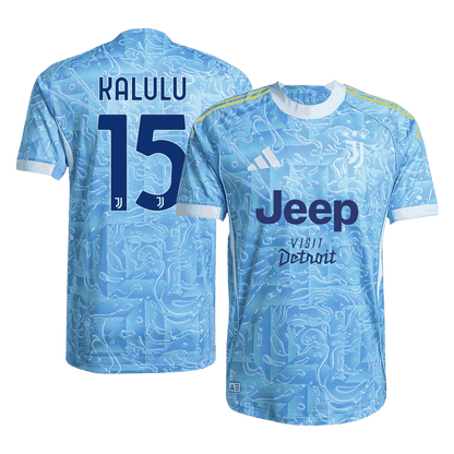 Authentic KALULU #15 Juventus Away Soccer Jersey 2025/26