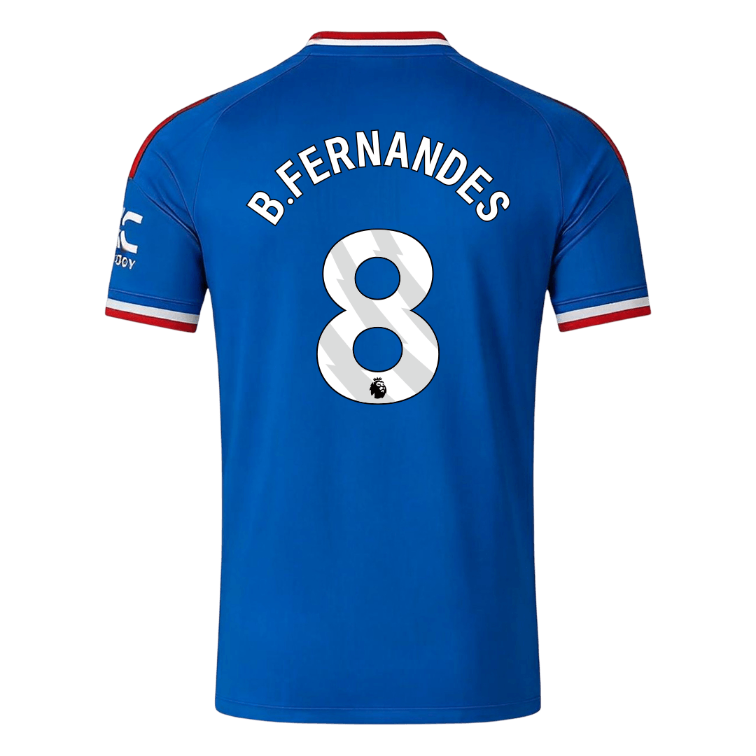 B. FERNANDES #8 Manchester United Away Soccer Jersey 2026/27 Blue