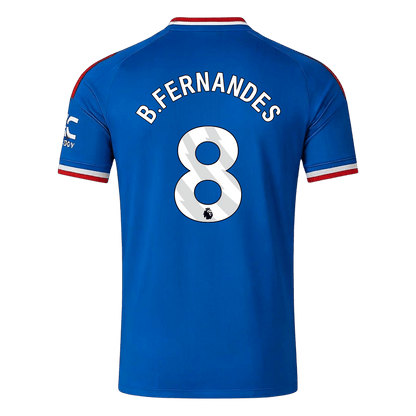 B. FERNANDES #8 Manchester United Away Soccer Jersey 2026/27 Blue