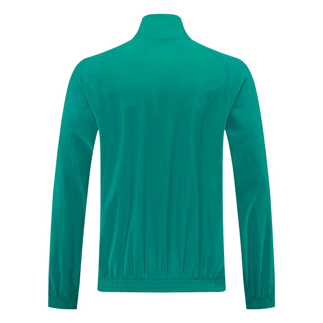 Men 2026 Liverpool Half-Zip Windbreaker Jacket Green