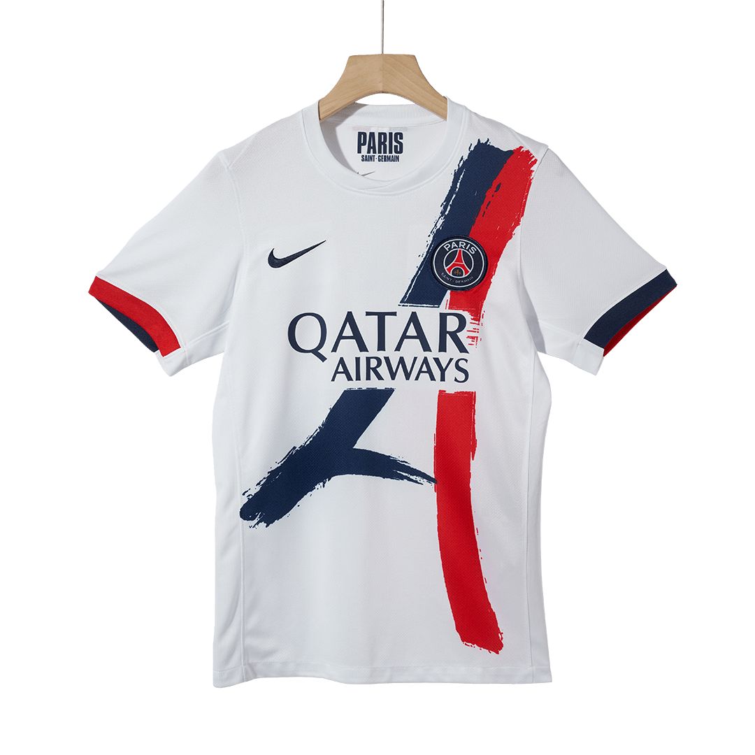O.DEMBÉLÉ #10 PSG Away Soccer Jersey 2024/25 White