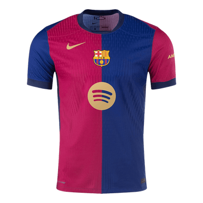 Authentic LEWANDOWSKI #9 Barcelona Home Soccer Jersey 2024/25 - Spotify Logo Without Text