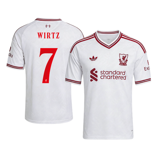 WIRTZ #7 Liverpool Away Soccer Jersey 2026/27 White - UCL
