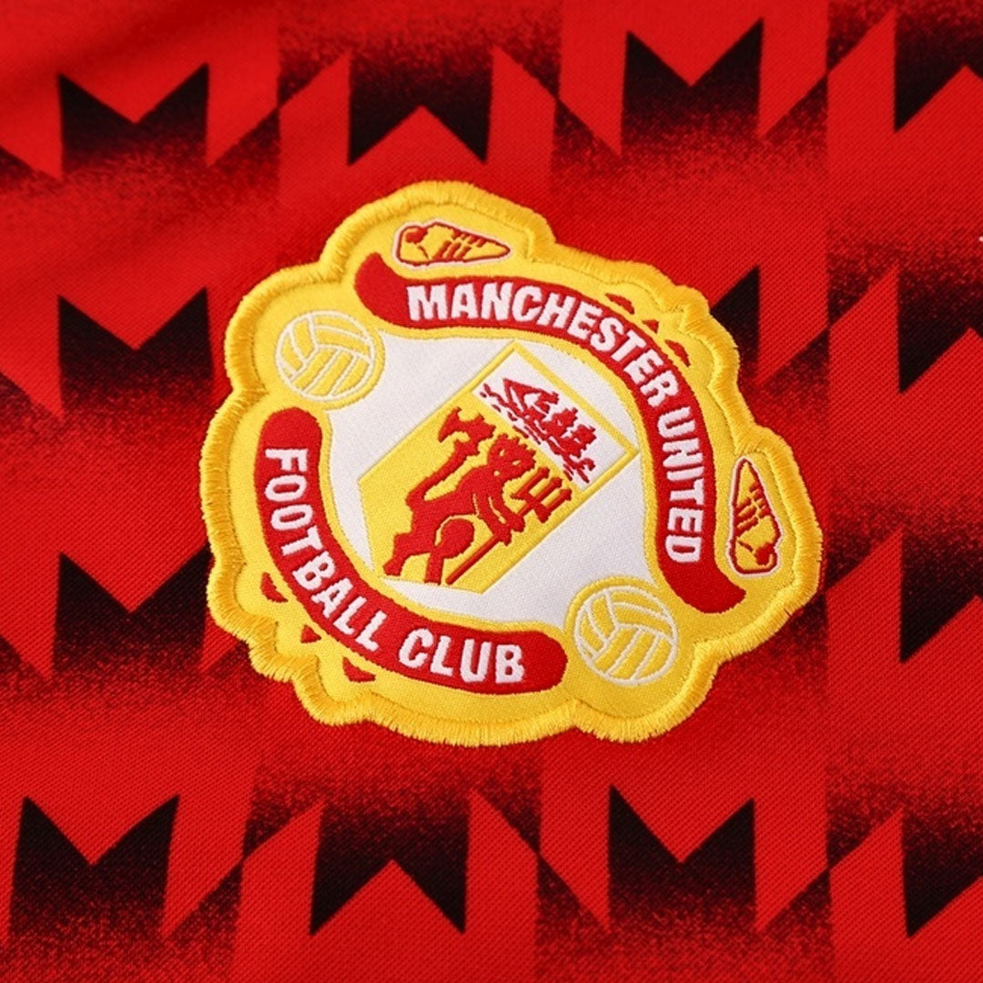 25/26 Manchester United Training Jacket Kit(Jacket+Pants) Red&Black