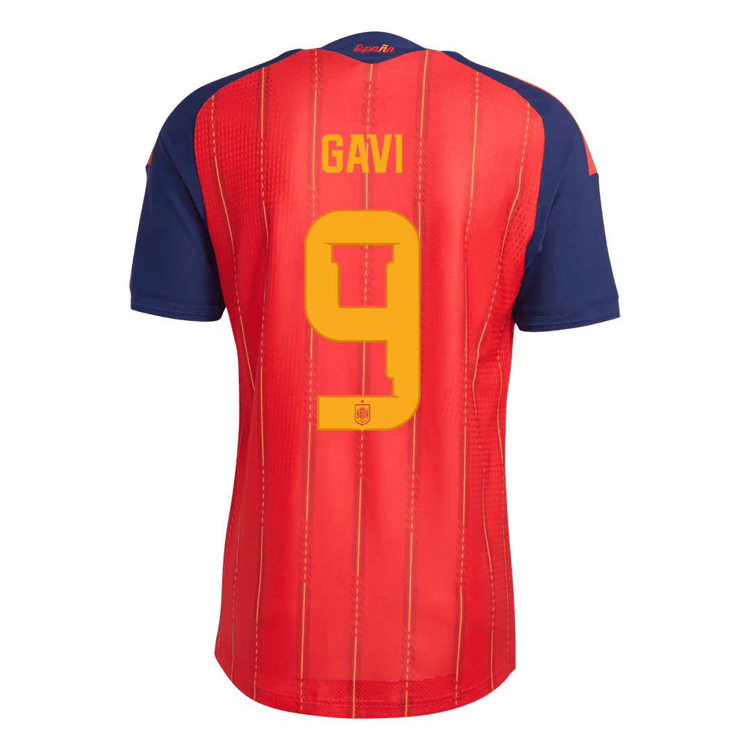 Authentic GAVI #9 Spain Home Soccer Jersey 2026