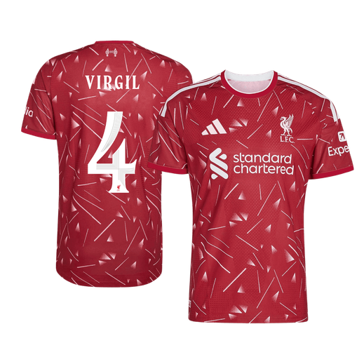 Authentic VIRGIL #4 Liverpool Home Soccer Jersey 2026/27