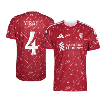 Authentic VIRGIL #4 Liverpool Home Soccer Jersey 2026/27