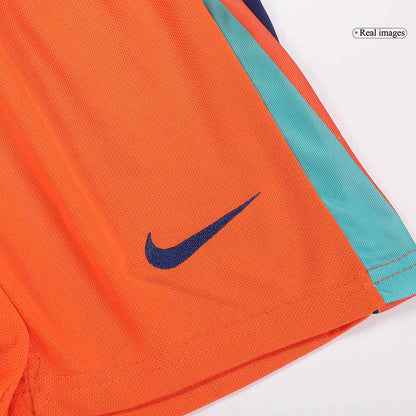 Kid's Netherlands Home Soccer Jersey Kit(Jersey+Shorts) Euro 2024