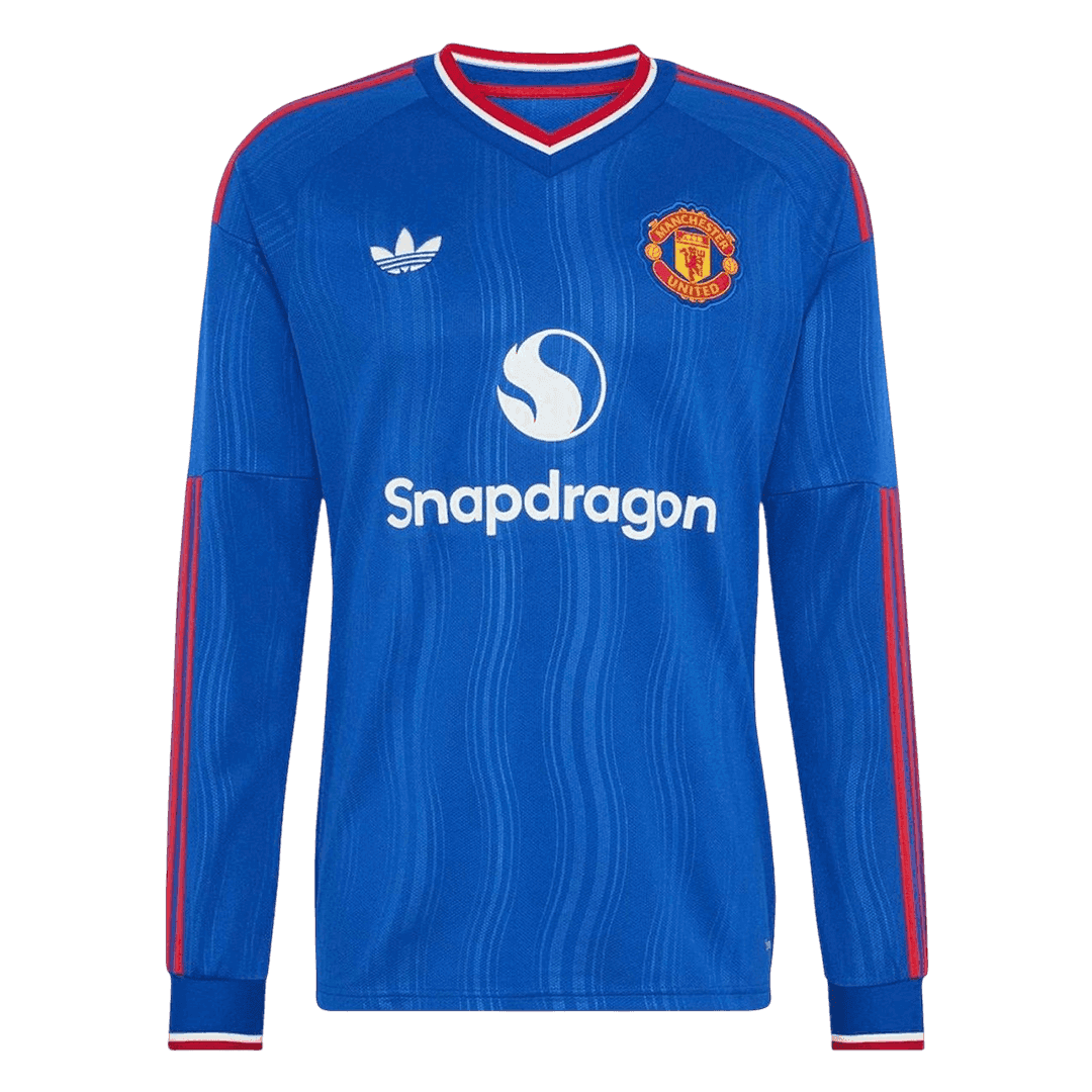Manchester United Away Long Sleeve Soccer Jersey 2026/27 Blue