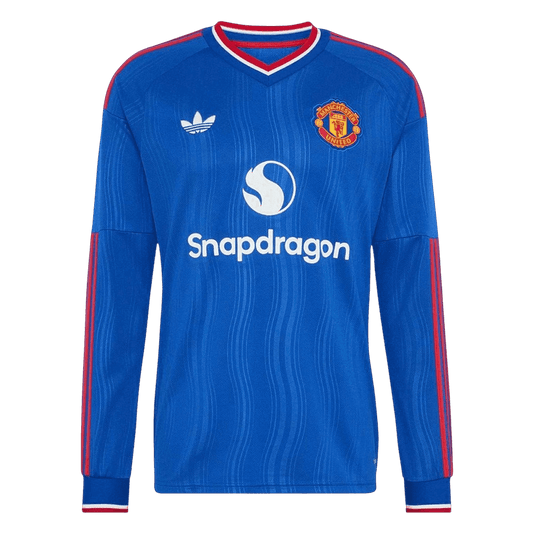 Manchester United Away Long Sleeve Soccer Jersey 2026/27 Blue