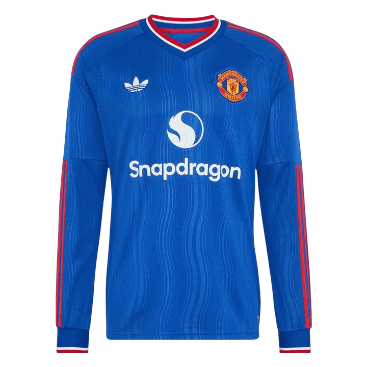 Manchester United Away Long Sleeve Football Jersey 2026/27 Blue