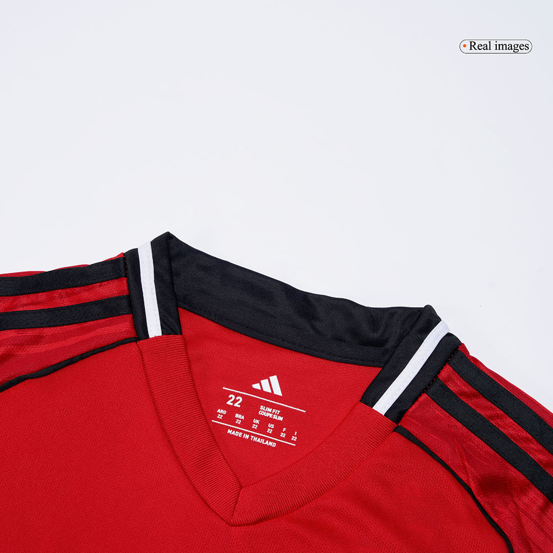 Kid's Manchester United Home Soccer Jersey Kit(Jersey+Shorts) 2025/26 Red