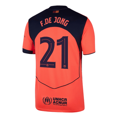 F.DE JONG #21 Barcelona Third Away Soccer Jersey 2025/26—UCL