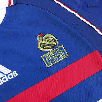 Retro 1998 France Home Soccer Jersey