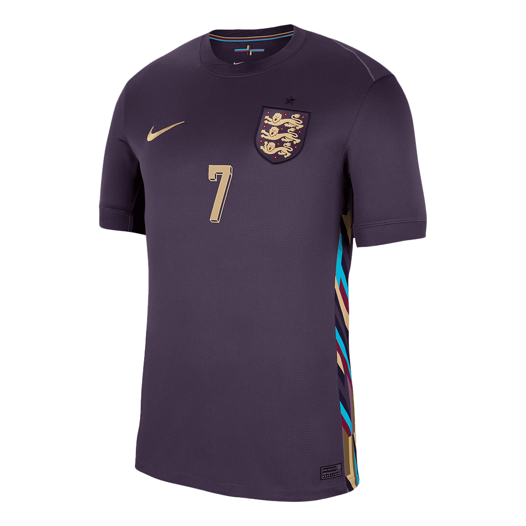 SAKA #7 England Away Soccer Jersey Euro 2024