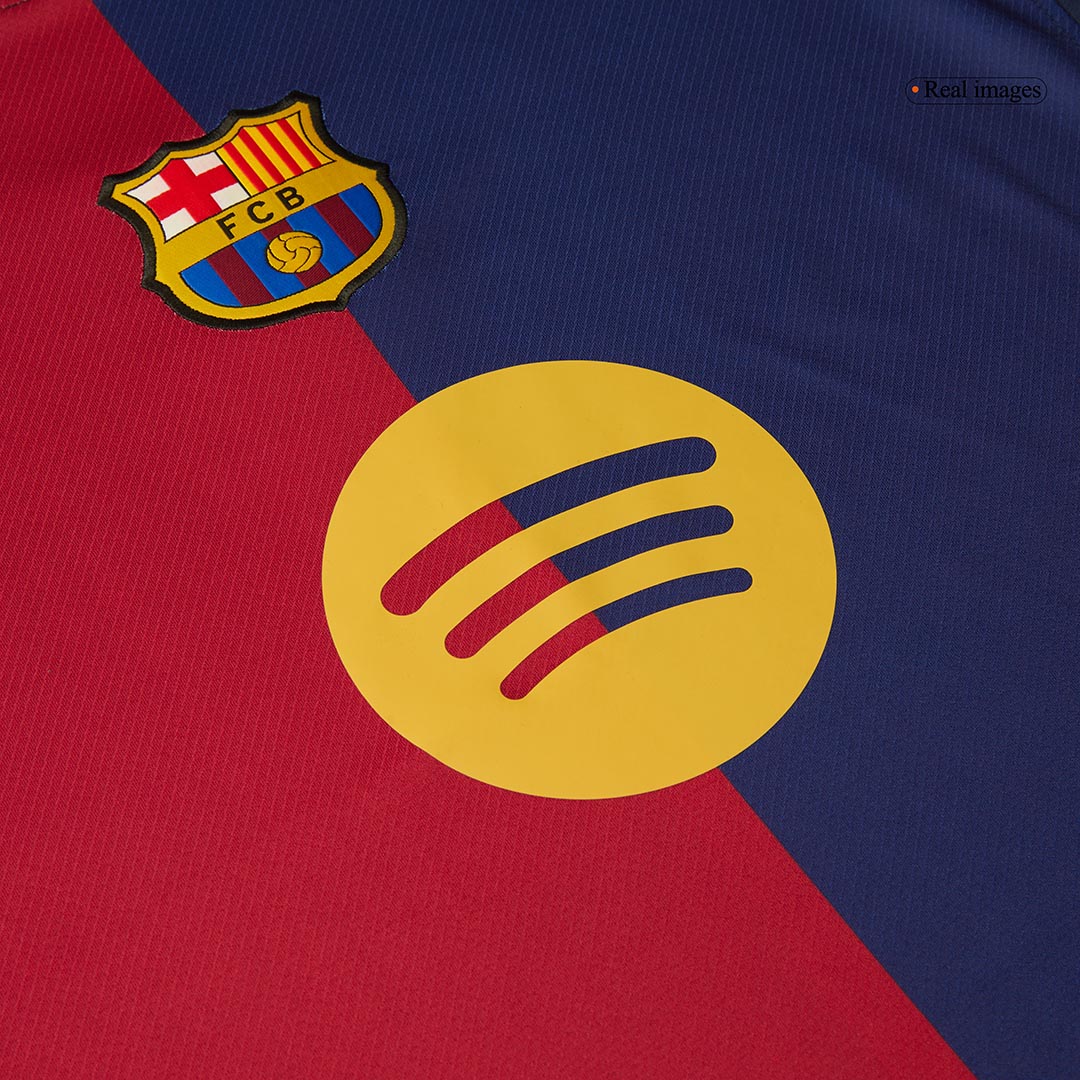 Barcelona Home Soccer Jersey 2024/25 - Spotify Logo Without Text