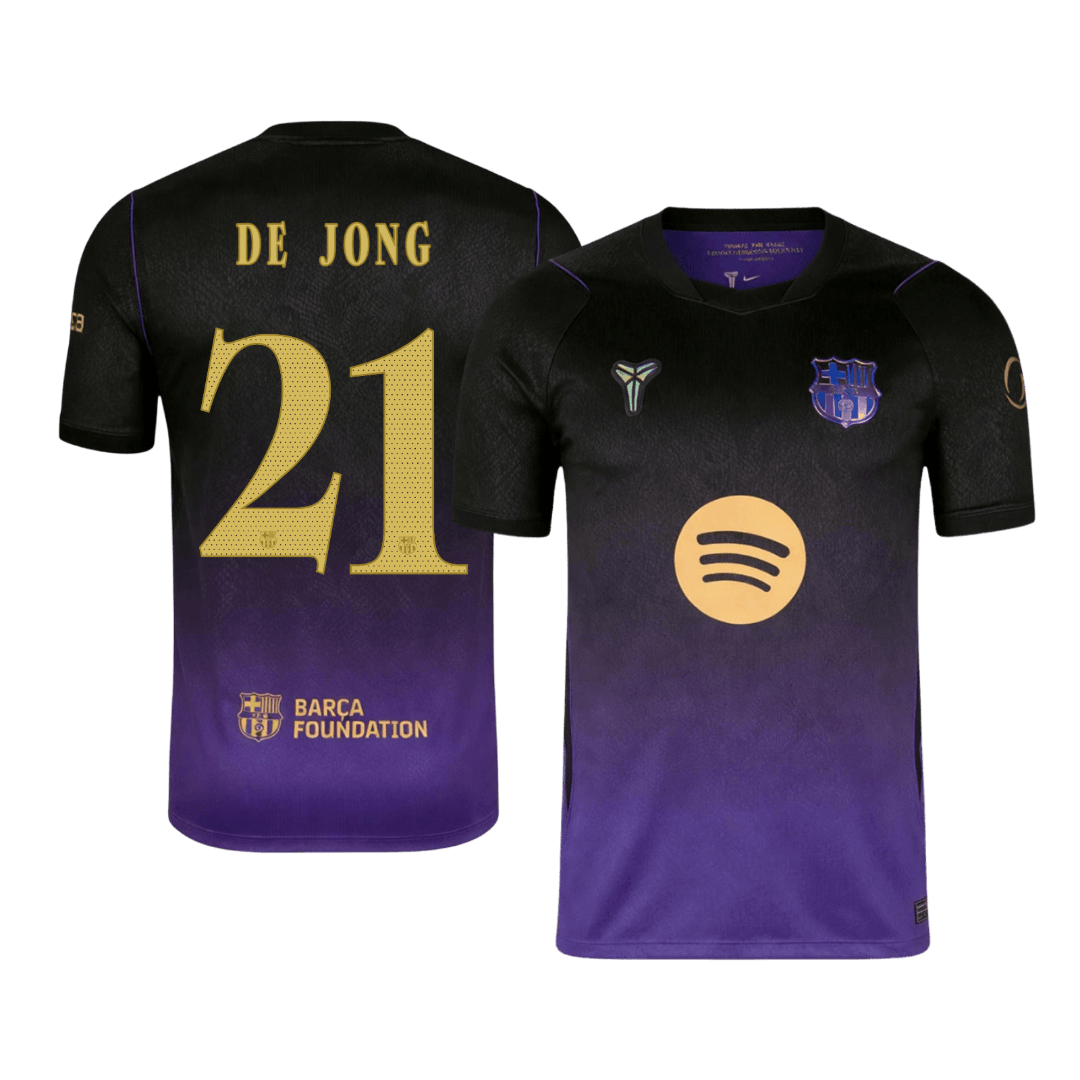 player version F. DE JONG #21 Barcelona Away Soccer Jersey 2026/27