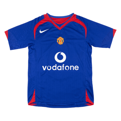 Retro 05/06 Manchester United Away Soccer Jersey Blue