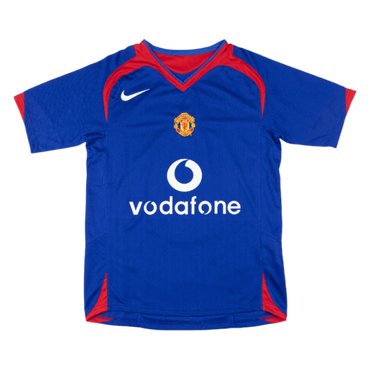 Retro 05/06 Manchester United Away Soccer Jersey Blue