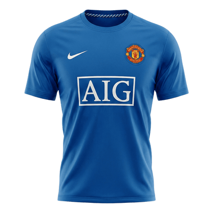 Retro 08/09 Manchester United Third Soccer Jersey Blue