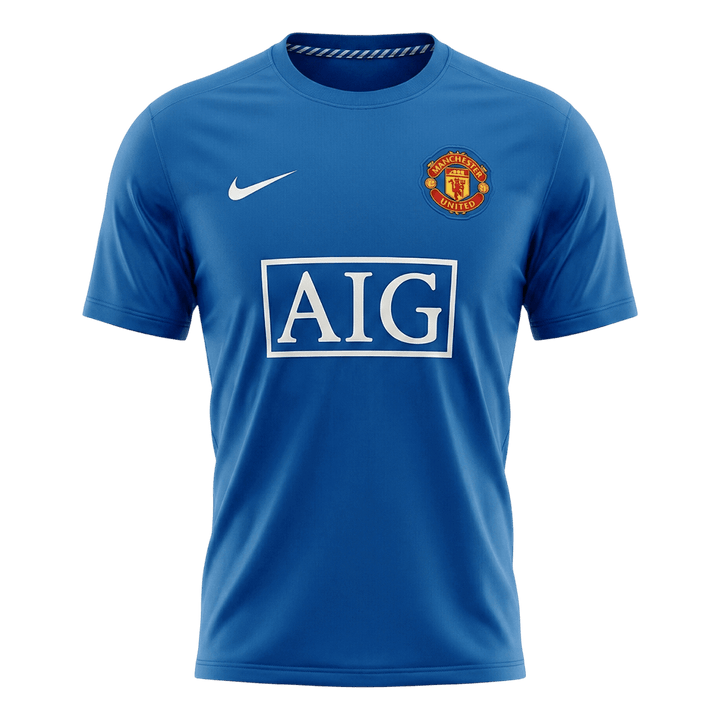 Retro 08/09 Manchester United Third Football Jersey Blue