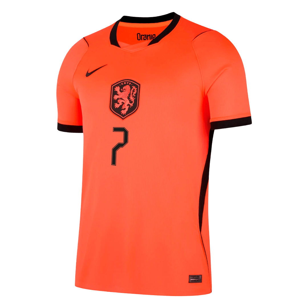 XAVI #7 Netherlands Home Soccer Jersey World Cup 2026 Orange