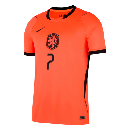 XAVI #7 Netherlands Home Soccer Jersey World Cup 2026 Orange