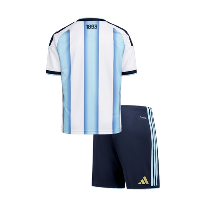 Kid's Argentina Home Soccer Jersey Kit(Jersey+Shorts) World Cup 2026