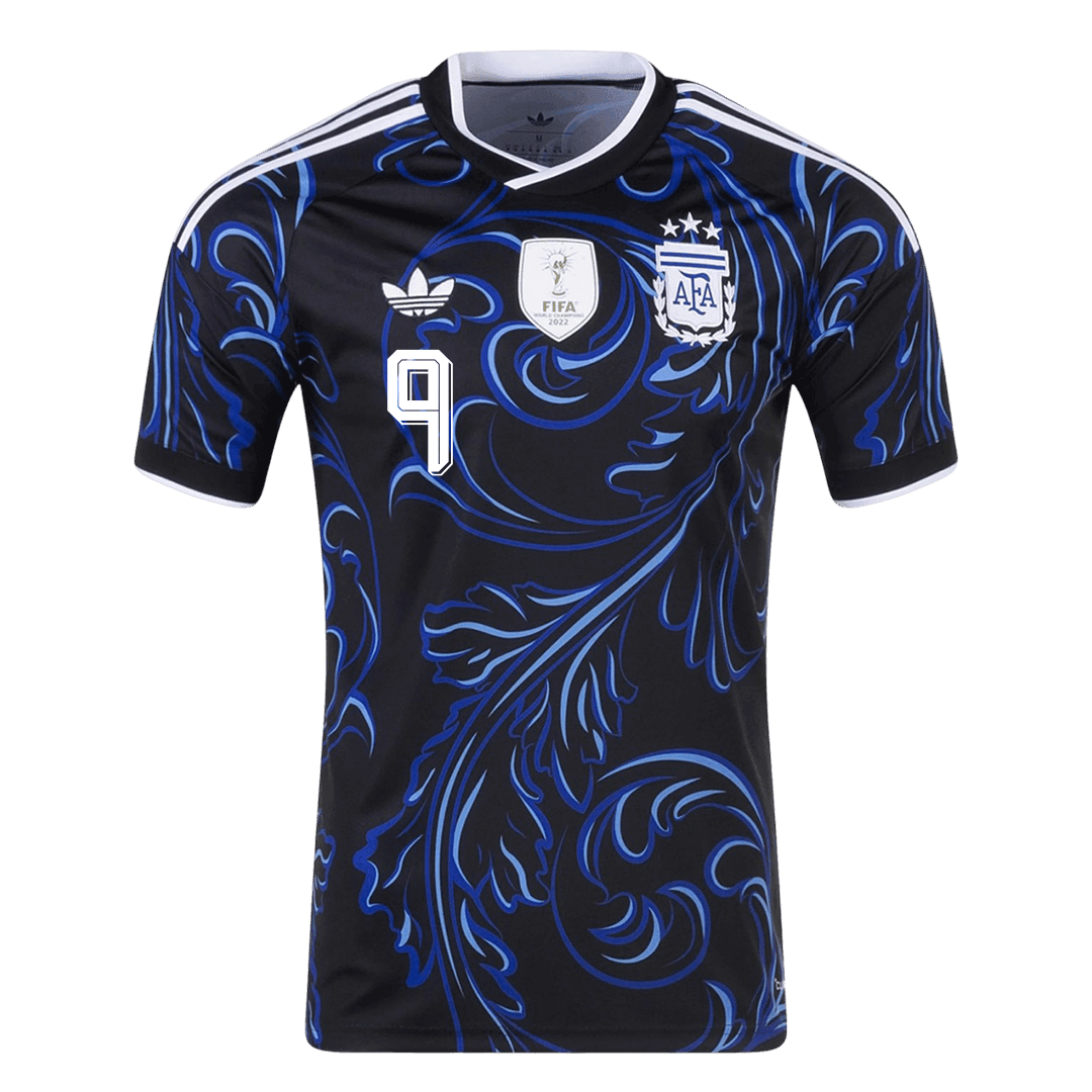 J. ÁLVAREZ #9 Argentina Away Football Shirt World Cup 2026 Black