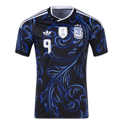 J. ÁLVAREZ #9 Argentina Away Football Shirt World Cup 2026 Black