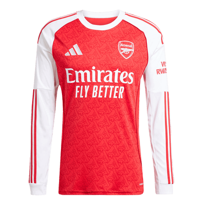 Arsenal Home Long Sleeve Soccer Jersey 2025/26 Red