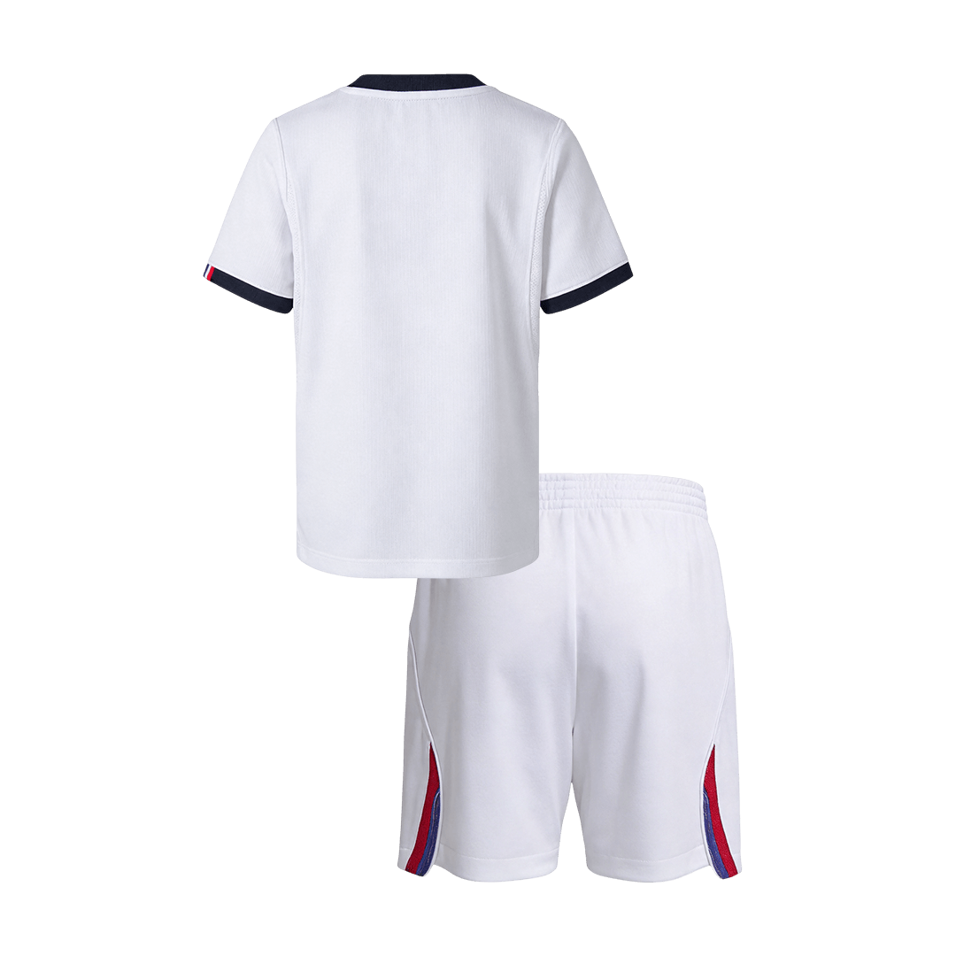 Kids PSG Away Soccer Jersey Kit (Jersey+Shorts) 2026/27 White