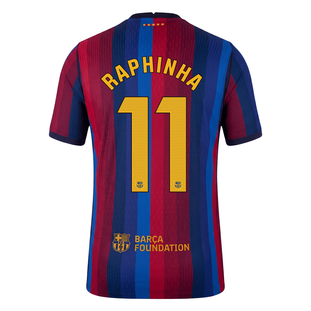 Player Version RAPHINHA #11 Barcelona Home Football Jersey 2026/27 - image 3
